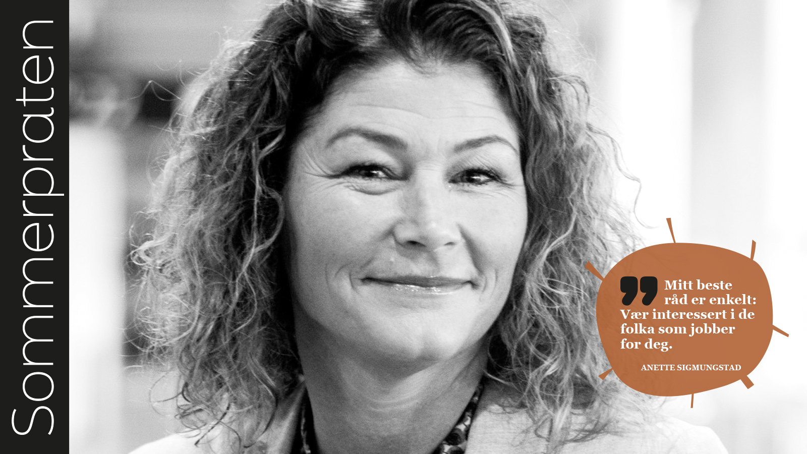 SOMMERPRATEN: Anette Sigmundstad