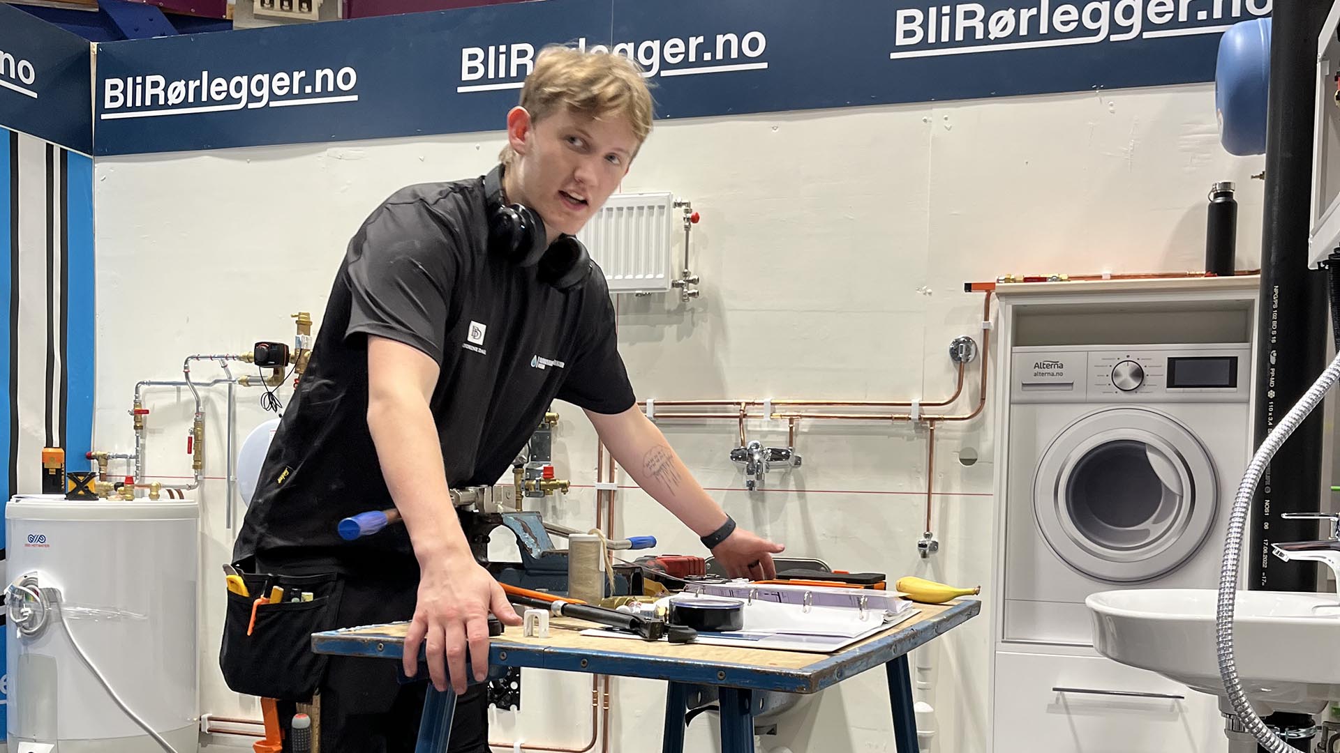 NM gull i rørleggerfaget til Krister Hanstvedt (19) fra Stavanger